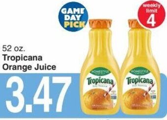 Harris Teeter Tropicana Orange Juice offer