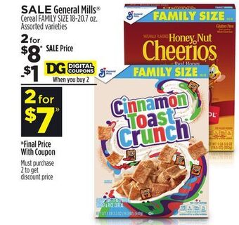 Dollar General General mills® cereal offer