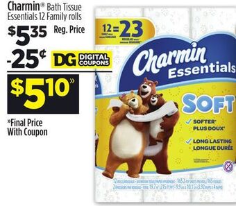 Dollar General Charmin® bath tissue essentials offer