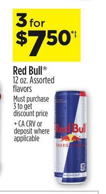 Dollar General Red bull® offer