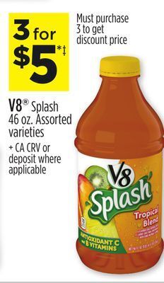 Dollar General V8® splash offer