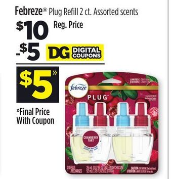 Dollar General Febreze® plug refill offer