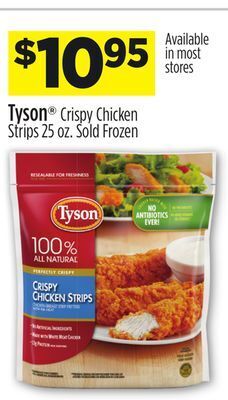 Dollar General Tyson® crispy chicken strips offer