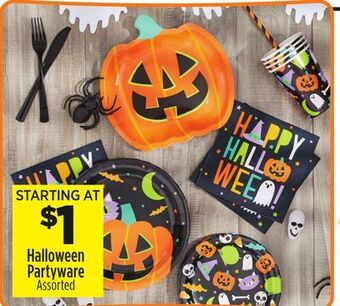 Dollar General Halloween partyware offer