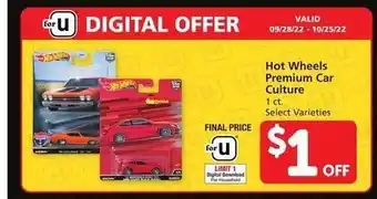 Vons Hot wheels premium car culture offer