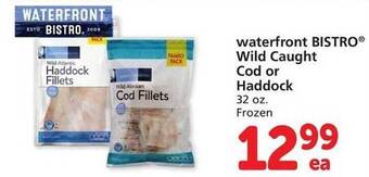 Vons Waterfront bistro wild caught cod or haddock offer