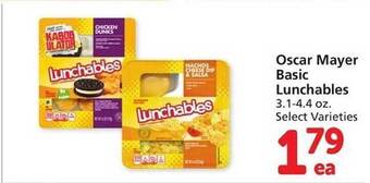 Vons Oscar mayer basic lunchables offer