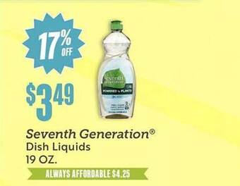 Seventh generation dish liquids