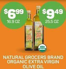 Natural Grocers Natural grocers brand organic extra virgin olive oil offer
