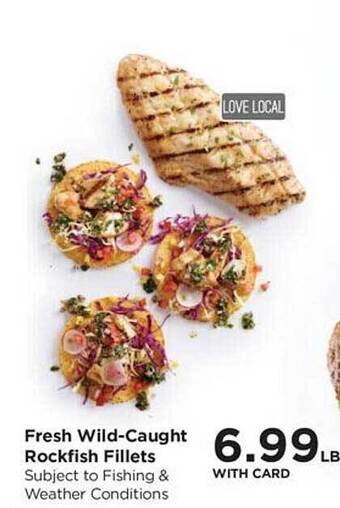 QFC Fresh wild-caught rockfish fillets offer