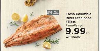 QFC Fresh columbia river steelhead fillets offer