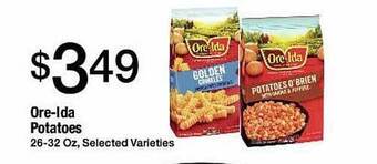 Jons International Ore-ida potatoes offer