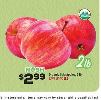 Grocery Outlet Organic gala apples offer
