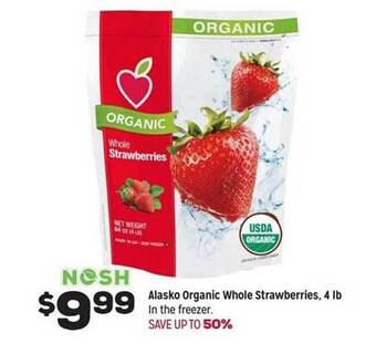 Grocery Outlet Alasko organic whole strawberries offer