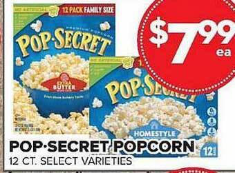Price Cutter Pop-secret popcorn offer