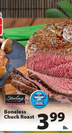 Times Supermarkets Sterling boneless chuck roast offer
