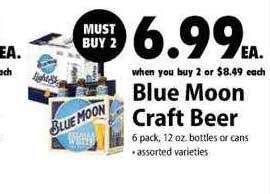 Festival Foods Blue moon craft beer offer