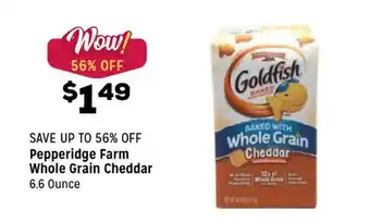 Grocery Outlet Pepperidge farm whole grain cheddar offer
