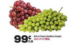 Grocery Outlet Red or green seedless grapes offer