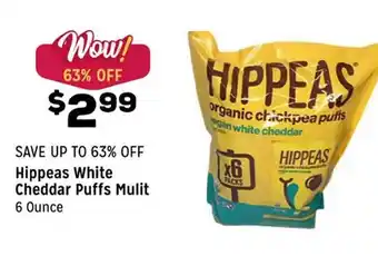 Grocery Outlet Hippeas white cheddar puffs mulit offer