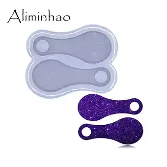 AliExpress Dy1676 shiny shopping cart token designed for long nails resin epoxy diy mold offer
