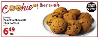 Vons Pumpkin chocolate chip cookies offer