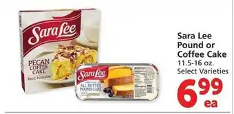 Vons Sara lee pound or coffee cake offer