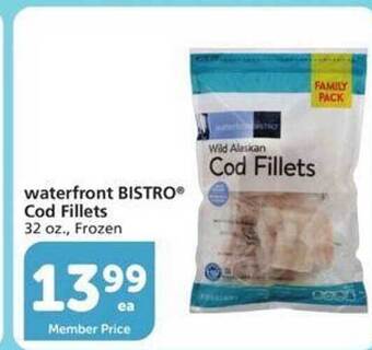 Vons Waterfront bistro cod fillets offer