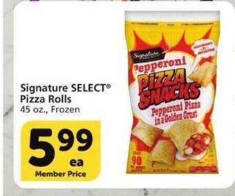 Vons Signature select pizza rolls offer