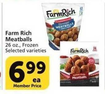 Vons Farm rich meatballs offer
