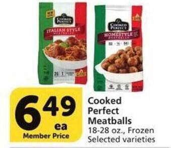 Vons Cooked perfect meatballs offer