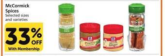 Vons Mccormick spices offer