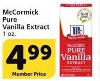 Vons Mccormick pure vanilla extract offer