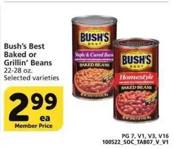Vons Bush's best baked or grillin' beans offer