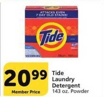Vons Tide laundry detergent offer