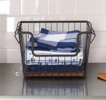 Walmart Large stackable basket offer