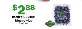 Hy-Vee Basket & bushel blueberries offer