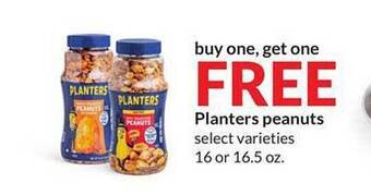 Hy-Vee Planters peanuts offer