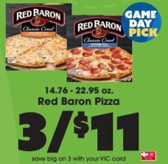 Harris Teeter Red Baron Pizza offer