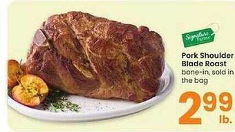 Albertsons Pork shoulder blade roast offer
