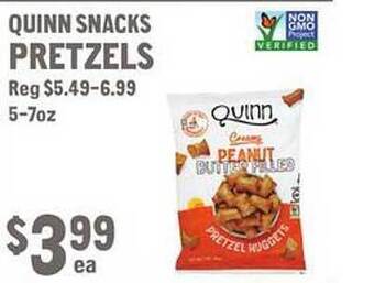 New Seasons Market Quinn snacks pretzels offer