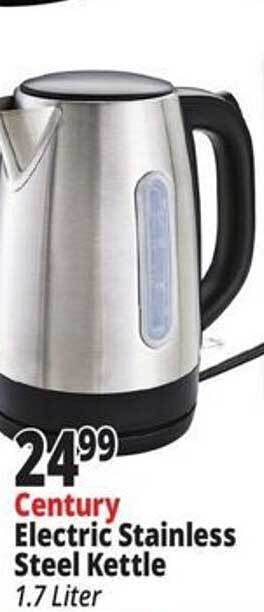 Ocean State Job Lot Century electric stainless steel kettle offer
