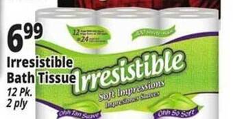 Ocean State Job Lot Irresistible bath tissue offer