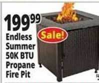 Ocean State Job Lot Endless summer 50k btu propane fire pit offer