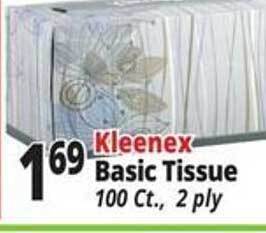 Ocean State Job Lot Kleenex basic tissue offer
