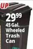 Ocean State Job Lot 45 gal. wheeled trash can offer