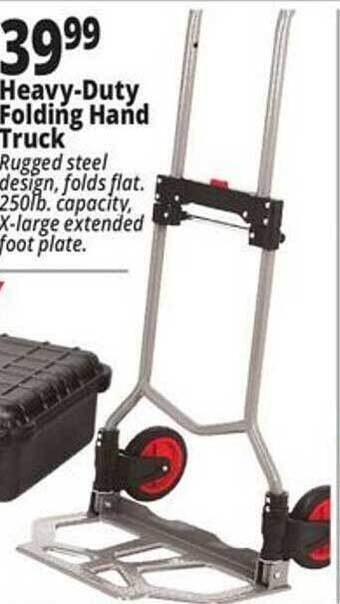 Ocean State Job Lot Heavy-duty folding hand truck offer