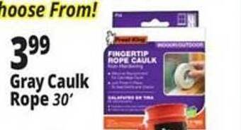 Ocean State Job Lot Gray caulk rope offer