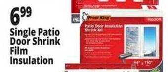 Ocean State Job Lot Single patio door shrink film insulation offer