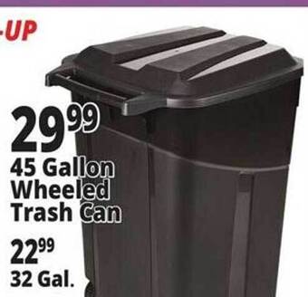 Ocean State Job Lot 45 gallon wheeled trash can offer